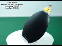 4.0 اینچ ماژول نمایش LCD دایره ای 720 * 720 پیکسل صفحه نمایش TFT با وضوح بالا با روشنایی LCD