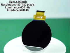صفحه نمایش TFT با وضوح بالا 480*480 سفارشی 2.76 اینچ RGB